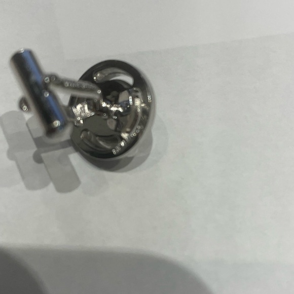 Seibu Pearl Cufflinks and Tie Pin Silver 850 Vintage Japan NWT - Picture 6 of 8